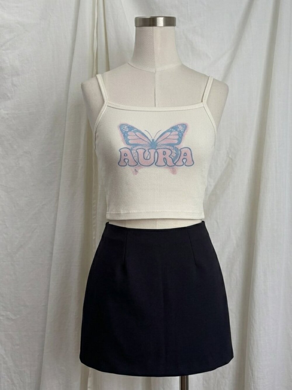 Y2K XOXO Mini Skirt XS